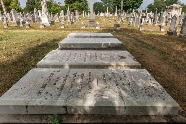 Baltimore Maryland October 2019 Grave Junius Brutus Booth Father John — Photo