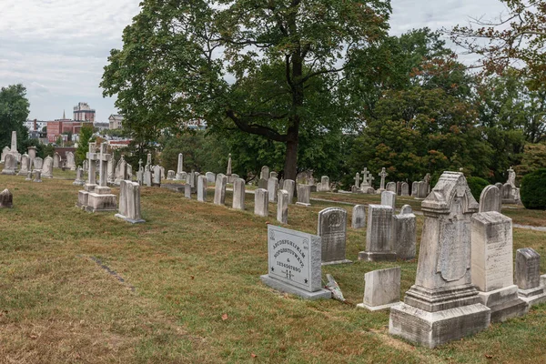 Baltimore Maryland October 2019 Grave Junius Brutus Booth Father John — Stock Photo, Image