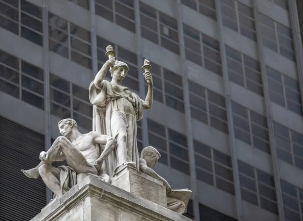 Manhattan Nueva York Octubre 2019 Estatua Fuera Corte Suprema Del —  Fotos de Stock