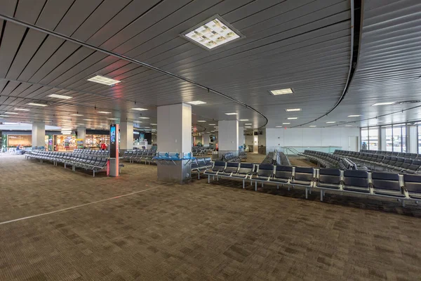 Newark New Jersey October 2019 Empty Airport Departure Area Empty — Foto de Stock