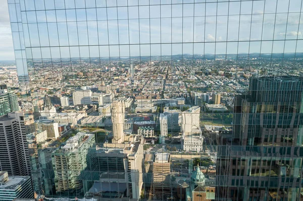 Philadelphia Skyline Com Arranha Céus Centro Paisagem Urbana Pensilvânia Eua — Fotografia de Stock