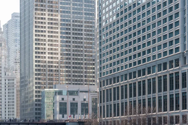 Chicago Skyscraper Downtown Business District Illinois State — Stok fotoğraf