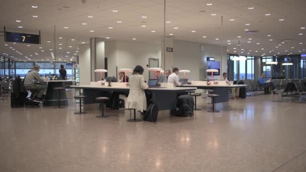 International Stockholm Arlanda Airport People Working Doing Business — Video