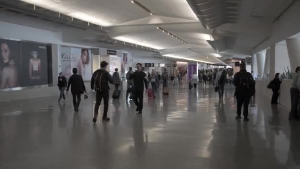 San Francisco Nemzetközi Repülőtér Indulási Területe — Stock videók