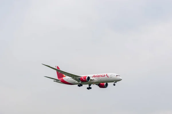 Avianca Airlines Boeing 787 Dreamliner V782Av Landing London Heathrow International — Stock Photo, Image