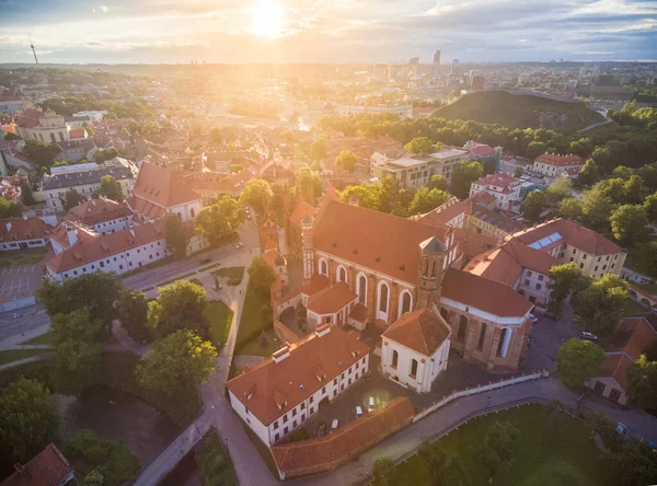 Vilnius Old Town Anne Church One Famous Church Lithuania Sunset — Stock Photo, Image
