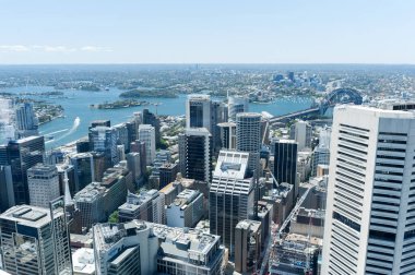 Cityscape of Sydney from Westfield Tower.
