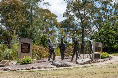 Rotary Club Of Katoomba Contenary Project The Road Builders Memorial. Blue Mountains Area.