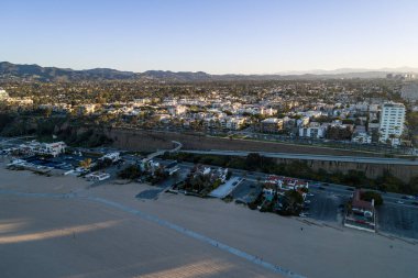 Sunrise time in Santa Monica, Los Angeles, California.