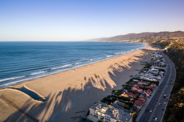Sunrise time in Santa Monica, Los Angeles, California.