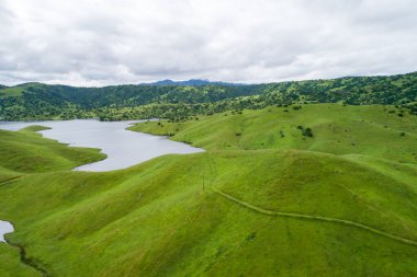 Upper Cottonwood Creek Wildlife Area with San Luis Reservoir in Background near Los Banos. California.