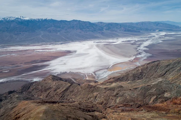 Vista Dante Death Valley Montaña Área Salada Fondo Vista Dante — Foto de Stock