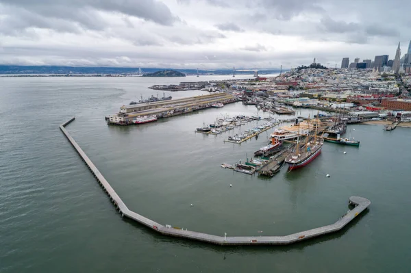 Aquatic Park Pier Cove Municipal Pier San Francisco Maritime National — стоковое фото