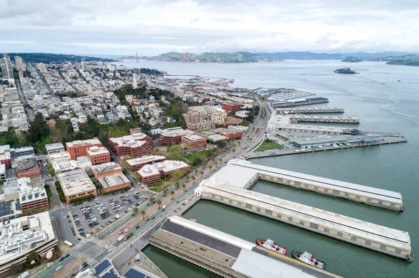 Embarcadero San Francisco Pier Eastern Waterfront Roadway Port San Francisco — Stock Photo, Image