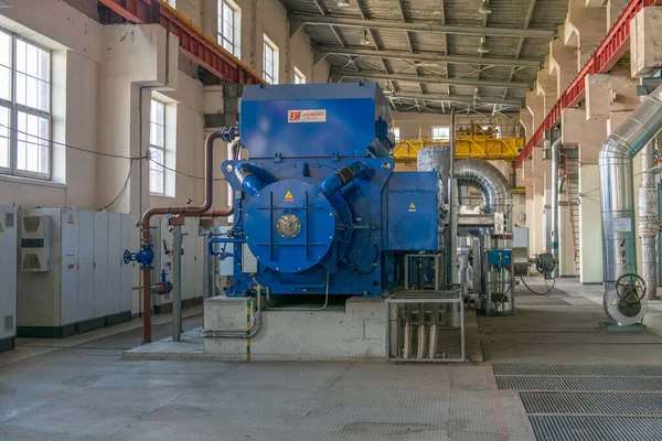 Industrial Machines Internal Structure Large Thermal Power Plant Interior Industrial — Stock fotografie