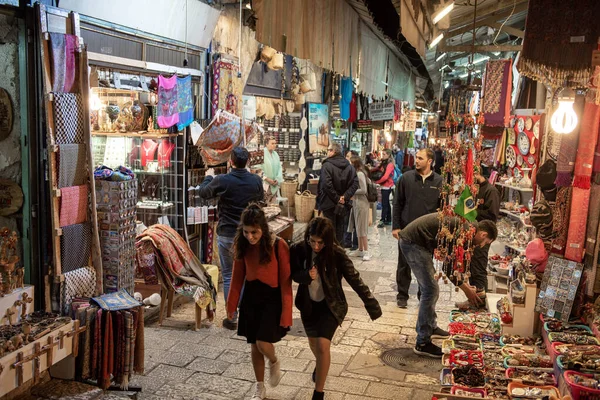 Jeruzalém Izrael Prosince 2018 Jeruzalémský Trh Starém Městě Izrael — Stock fotografie