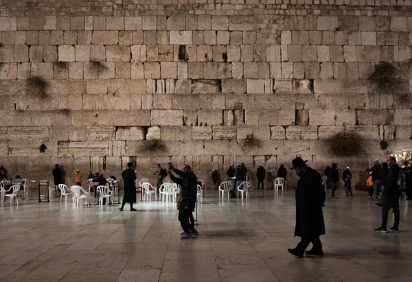 Jerusalém Israel Dezembro 2018 Muro Ocidental Muro Das Lamentações Kotel — Fotografia de Stock