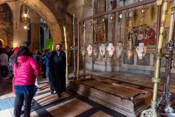 Jerusalem Israel December 2018 Church Holy Sepulchre Interior Church Resurrection — Stock Photo, Image