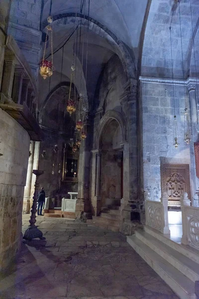 Jerusalem Israel December 2018 Church Holy Sepulchre Interior Church Resurrection — Stock Photo, Image