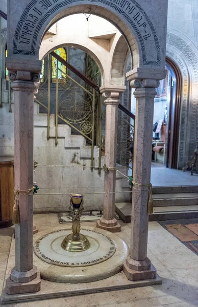 Jeruzsálem Izrael 2018 December Church Holy Sepulchre Interior Feltámadás Temploma — Stock Fotó