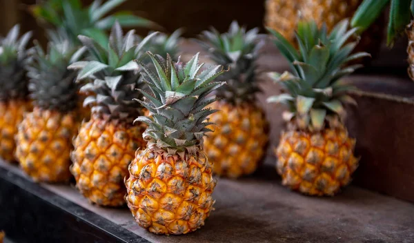 Pineapple Fruit Shallow Depth Field — Stock Photo, Image