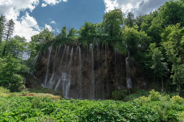 Plitvice Lakes Croatia Sightseeing Place Very Popular Tourists Beautiful Landscape — Stock Fotó