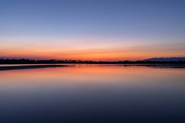 Beautiful Sunset Croatia Sunlight Shore Sea Beautiful Colors Reflection — Zdjęcie stockowe