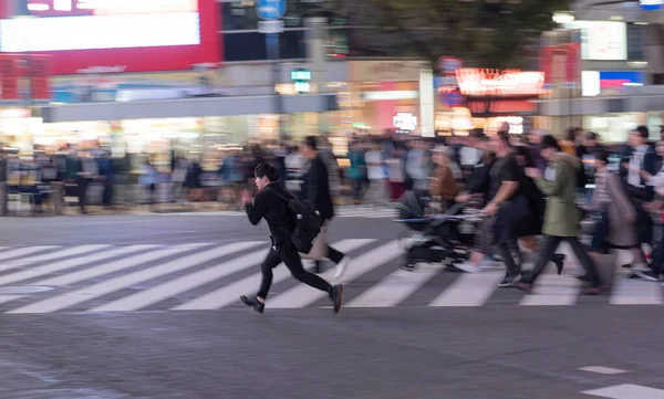 Tokio Japan Oktober 2019 Shibuya Crossing Tokio Japan Die Berühmteste — Stockfoto