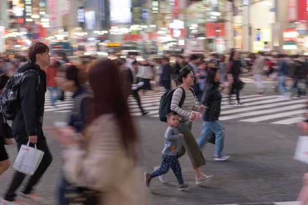 Tokyo Japão Outubro 2019 Shibuya Crossing Tóquio Japão Cruzamento Mais — Fotografia de Stock
