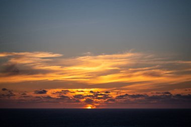 Sunset Landscape in San Francisco, California. USA. Beautiful Sky