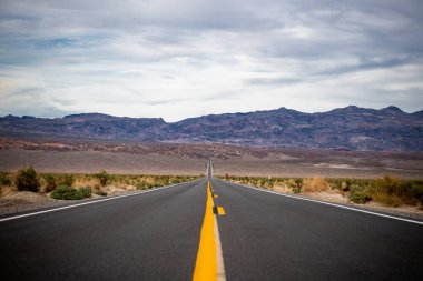 Empty Road in Death Valley, California. USA