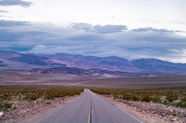 Empty Road in Death Valley, California.