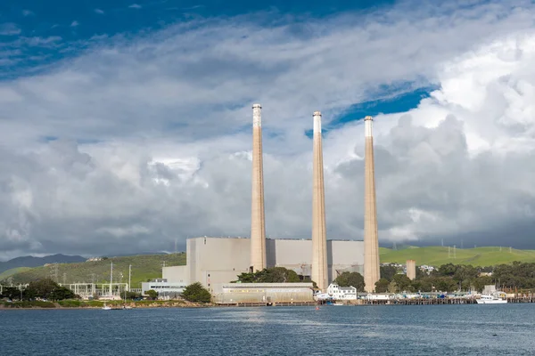 Stapels Morro Bay Verlaat Energiecentrale Californië — Stockfoto