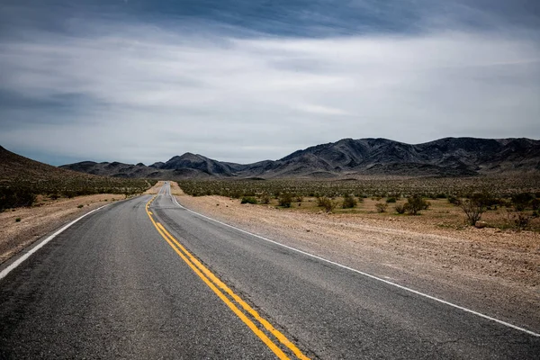 Empty Road California Death Valley Desert Usa — Stock Photo, Image