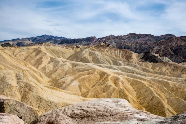 Zabriskie Point Part Amargosa Range Located East Death Valley Death — Foto Stock
