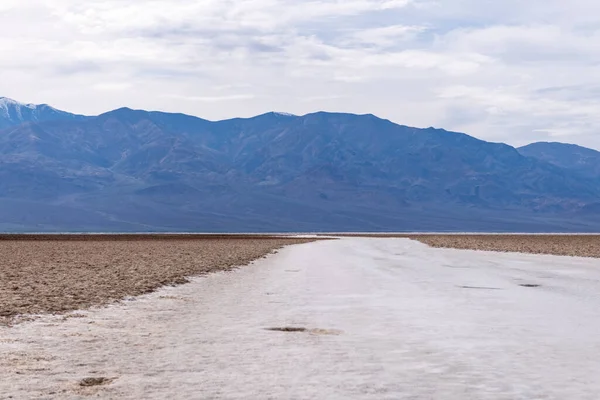 Badwater Basin Death Valley Kalifornien 282 Fuß Unter Dem Meeresspiegel — Stockfoto