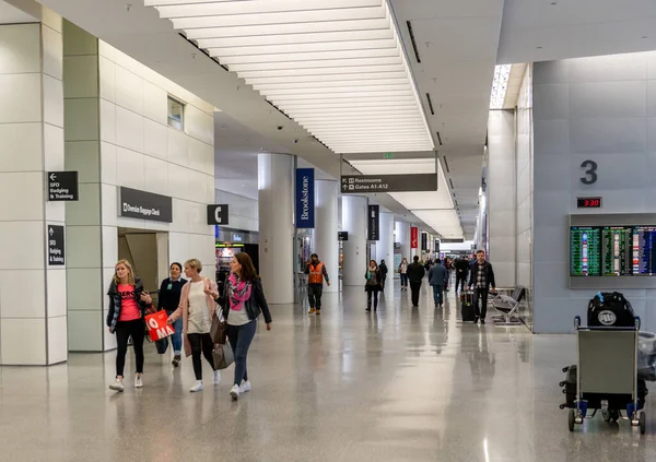 Сан Франциско Калифорния Апреля 2019 Года Зона Вылетов Международного Аэропорта — стоковое фото