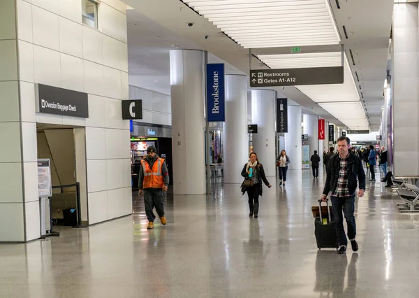 stock image SAN FRANCISCO, CALIFORNIA - APRIL 04, 2019: San Francisco International Airport Departures Area.