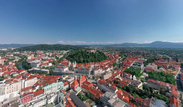 Stare Miasto Lublanie Słowenii Lublana Jest Największym Miastem Znana Jest — Zdjęcie stockowe