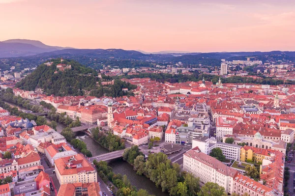Graz Cityscape Austrii Graz Jest Stolicą Południowej Austriackiej Prowincji Styria — Zdjęcie stockowe
