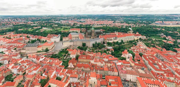 Gamla Stan Prag Med Vitus Katedralen Och Prags Slott Komplex — Stockfoto