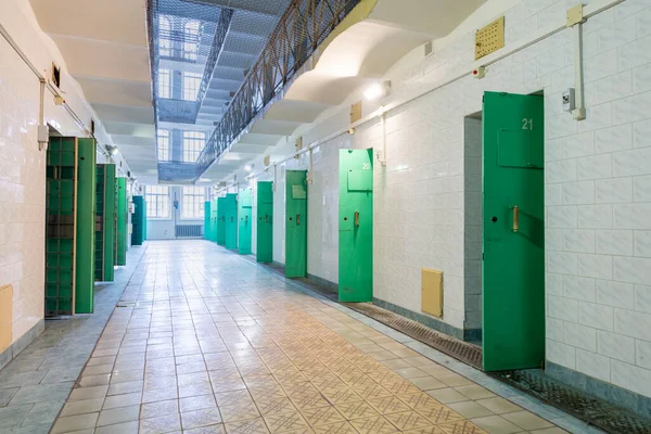 Puertas Abiertas Cárcel Cerrada Lituania Vilna Prisión Más Antigua Lituania — Foto de Stock