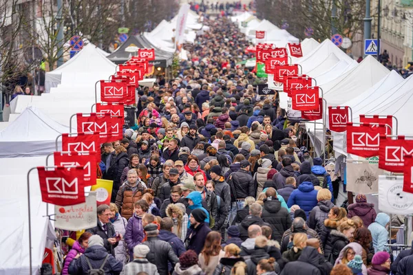 Mass People Easter Market Vilnius Kaziuko Muge Means Kaziukas Fair — 图库照片