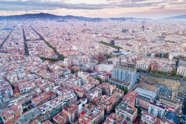 View Point Of Barcelona in Spain. Overlooking the city of Barcelona