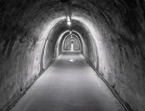 Tunel Gric Záhřebu Staré Město Chorvatsko 2Ww Starý Opuštěný Tunel — Stock fotografie