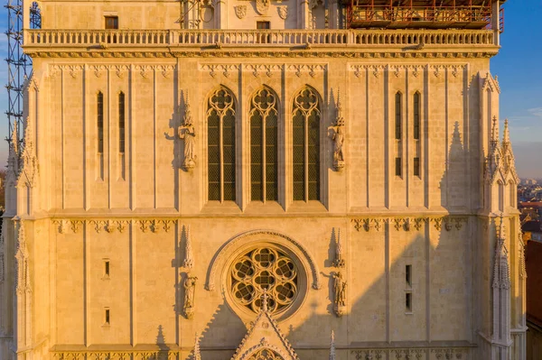 Details Der Kathedrale Von Zagreb Kroatien — Stockfoto