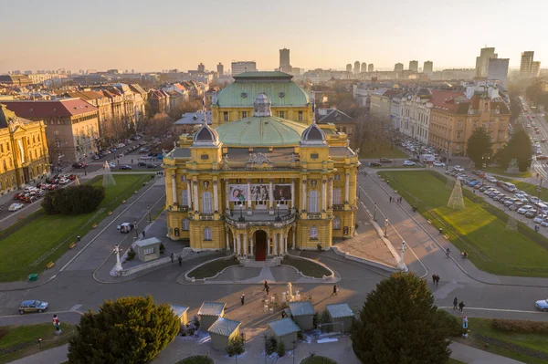 Croatian National Theater Zagreb Croatian National Theater Zagreb Commonly Referred — Foto de Stock