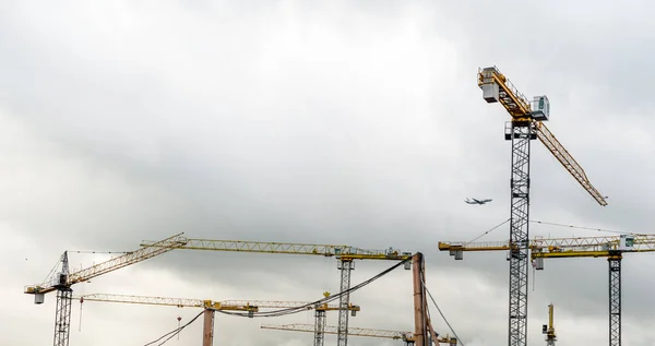 Industrial Cranes Vilnius Lithuania — Stock Photo, Image