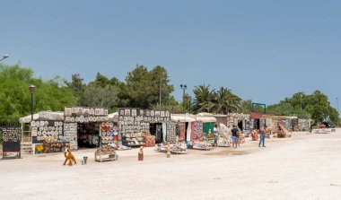 TUNIS - TUNISIA, JUNE 15, 2019:  Market in Carthage Close to Byrsa. Tunisia.