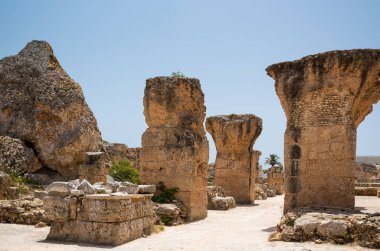 The Baths of Antoninus or Baths of Carthage in Tunis, Tunisia. These are the vastest set of Roman Thermae built on the African continent and one of three largest built in the Roman Empire.